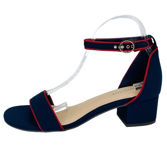 Charter Club Ruue Navy Canvas Womens Heels Size Left 9.5M Right 8.5M - Picture 2 of 10